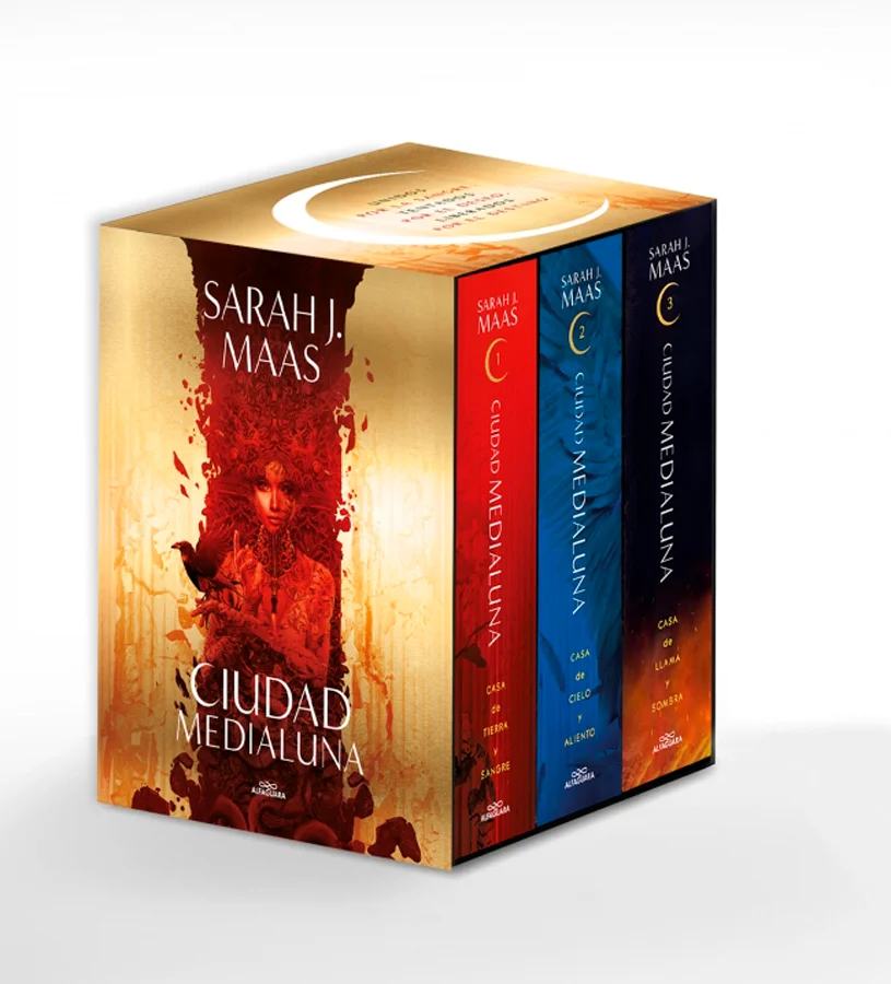<P><B>Estuche de la saga best seller «Ciudad Medialuna» de Sarah J. Maas, la autora internacional de fantasía más vendida.</B></P> <P><B>¡Incluye ...