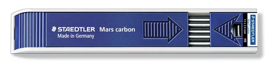 Mines de grafit Staedtler Mars carbon HB 2 mm 12u