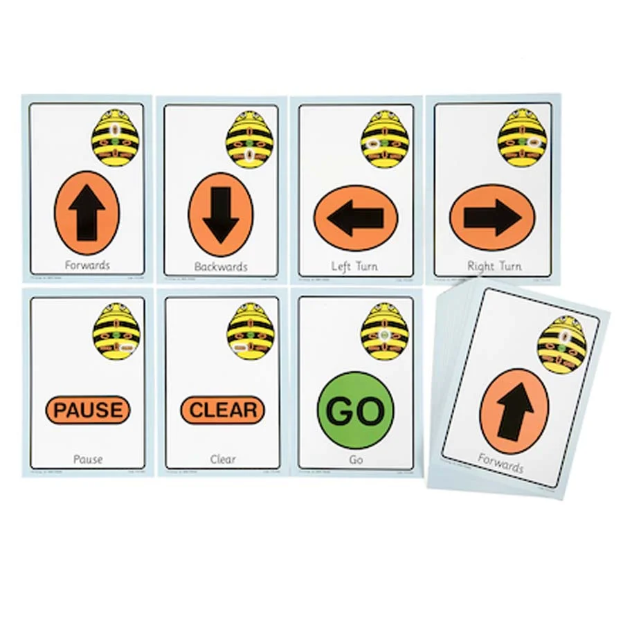 Cartes de seqüència per a Bee-Bot® i Blue-Bot® 49 unitats (Idioma anglès) Cartes de seqüència per a Bee-Bot® i Blue-Bot® 49 unitats (Idioma anglès)