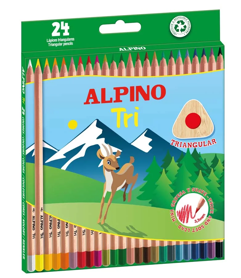 Llapis de colors Alpino Tri 24 colors Llapis de colors Alpino Tri 24 colors