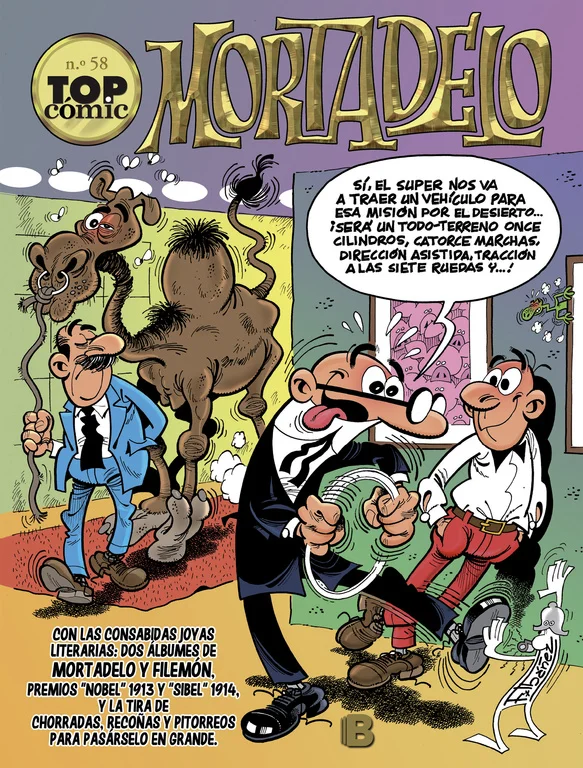 <P><B>Esta entrega número 58 de la colección «Top Cómic Mortadelo» contiene las aventuras de<I> Contra Jimmy «El cachondo» </I>y <I>El estropicio ...