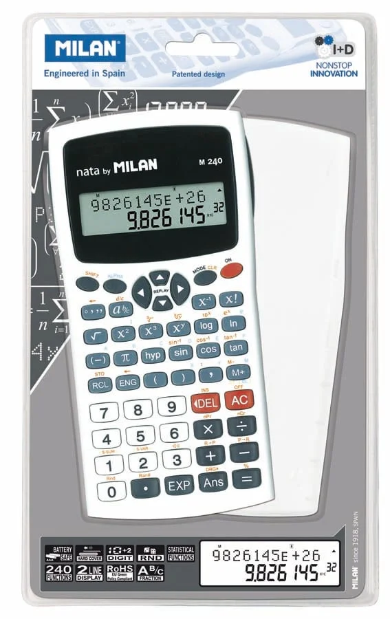 Calculadora Científica Milan M240 240 funcions