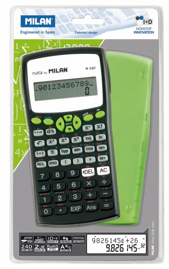 Calculadora Científica Milan M240 240 funcions
