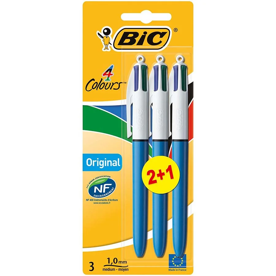 Bolígrafs 4 Colors Bic 2+1u Bolígrafs 4 Colors Bic 2+1u
