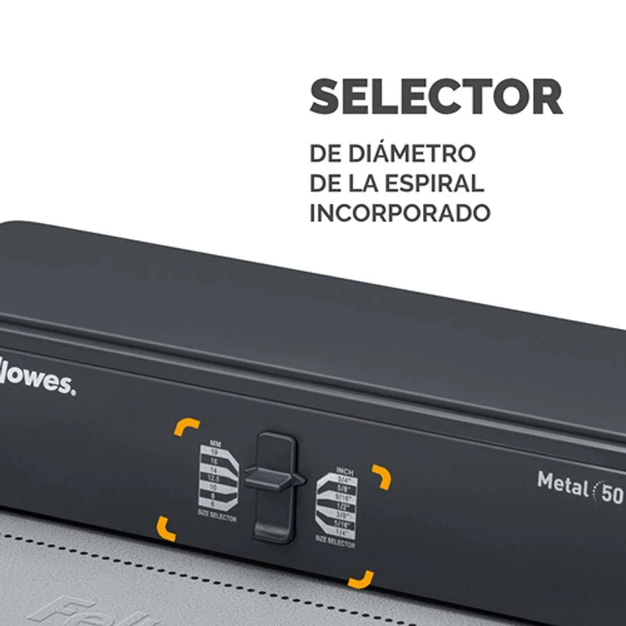 Màquina enquadernadora espiral Fellowes Metal 50R Màquina enquadernadora espiral Fellowes Metal 50R