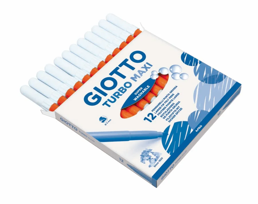 Retolador Giotto Turbo Maxi taronja 12u