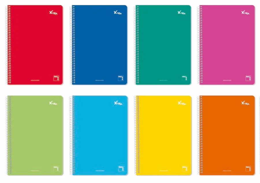 Llibreta espiral Extra A5 80 fulls pauta 2,5 colors assortits Llibreta espiral Extra A5 80 fulls pauta 2,5 colors assortits