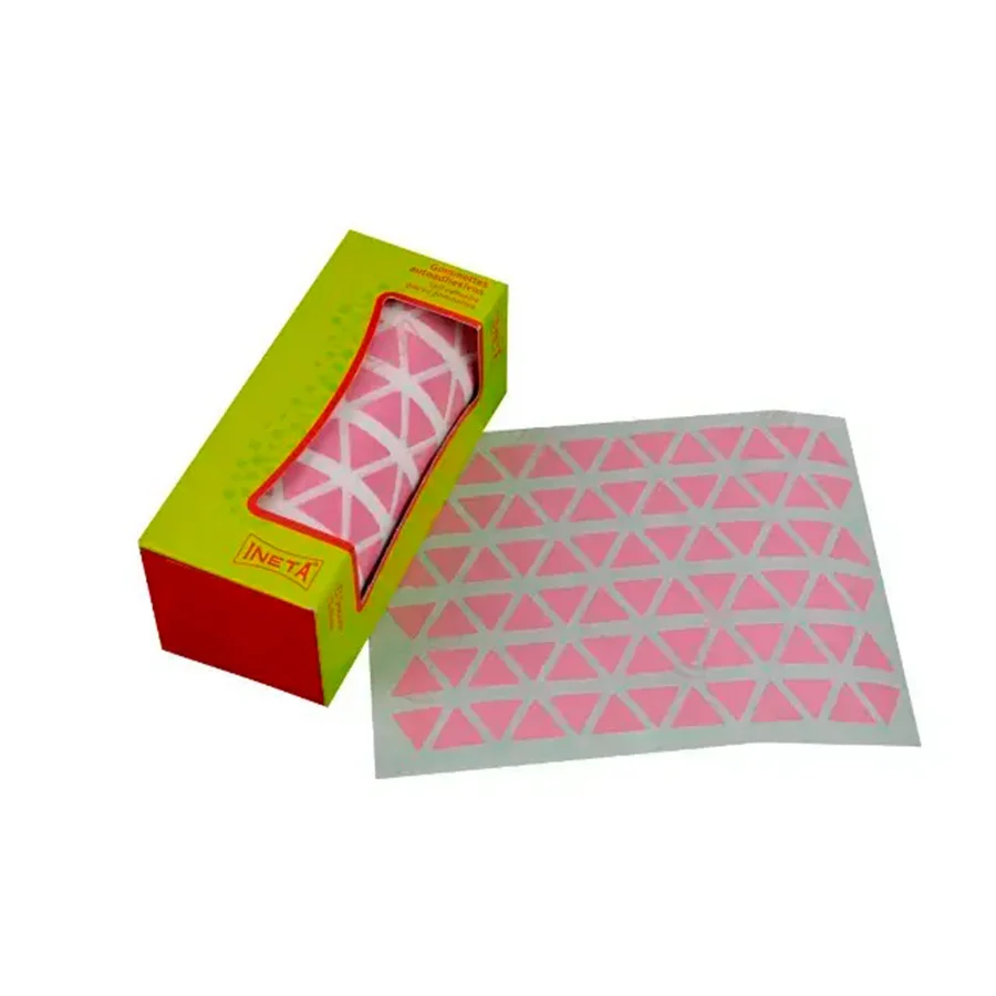 Gomets Triangle mitjà 15mm rotlle rosa Gomets Triangle mitjà 15mm rotlle rosa