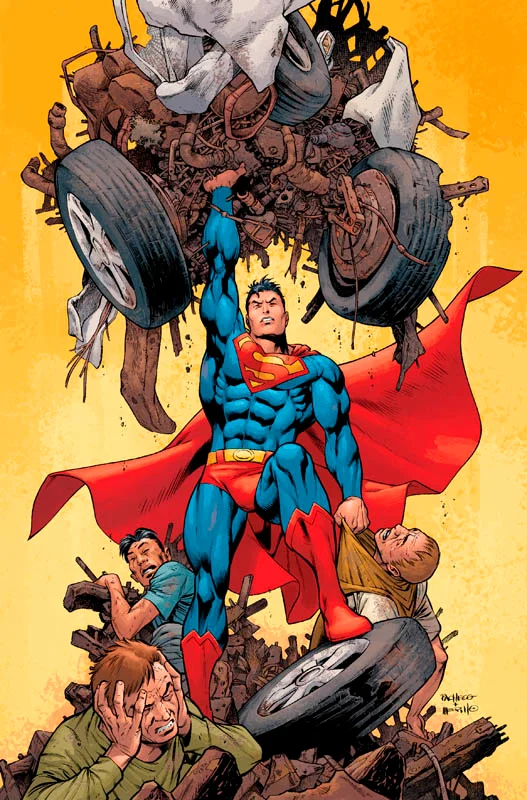 Para Superman, es un día cualquiera. Protege Metropolis de diversos villanos, incluida la organización conocida como Intergang, pero está a punto ...