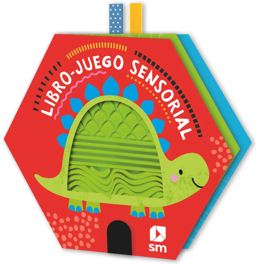 Un libro con forma de hexágono que se despliega y transforma en un tapiz de juego, por lo que se puede usar para leerlo como si fuera un cuento o ...