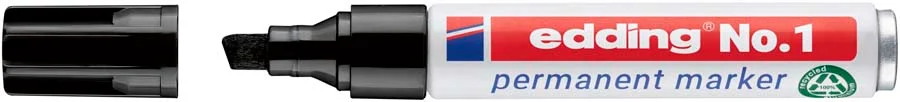 Retolador permanent Edding No.1 negre