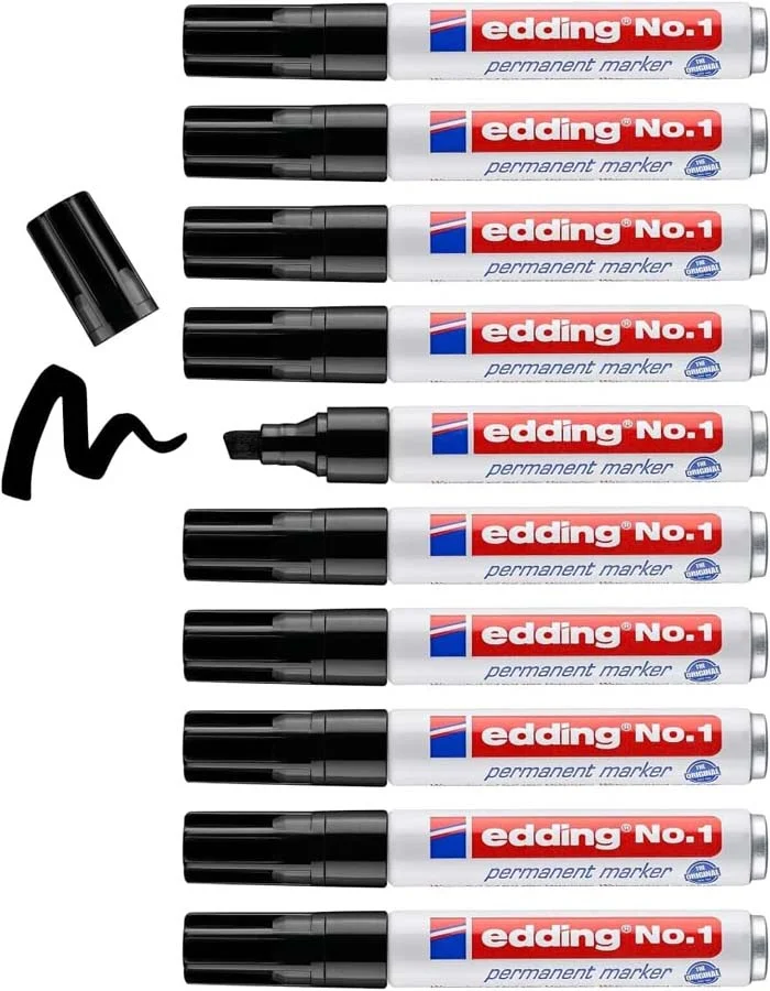 Retolador permanent Edding No.1 negre