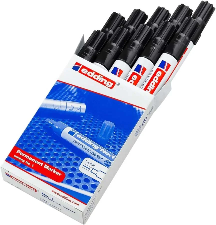 Retolador permanent Edding No.1 negre