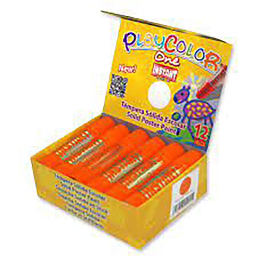 Témpera sòlida Playcolor Monocolor 10g taronja 12u Témpera sòlida Playcolor Monocolor 10g taronja 12u