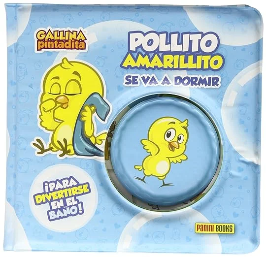 ¡Para divertirse en el baño! Pollito amarillito se ha pasado el día jugando y está muy cansado... ¡Es hora de irse a dormir!