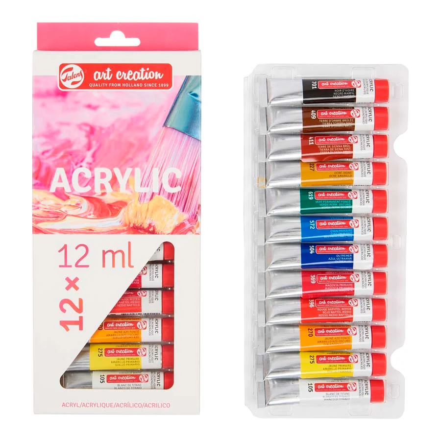 Set Acrílic Talens Art Creation 12 colors 12ml