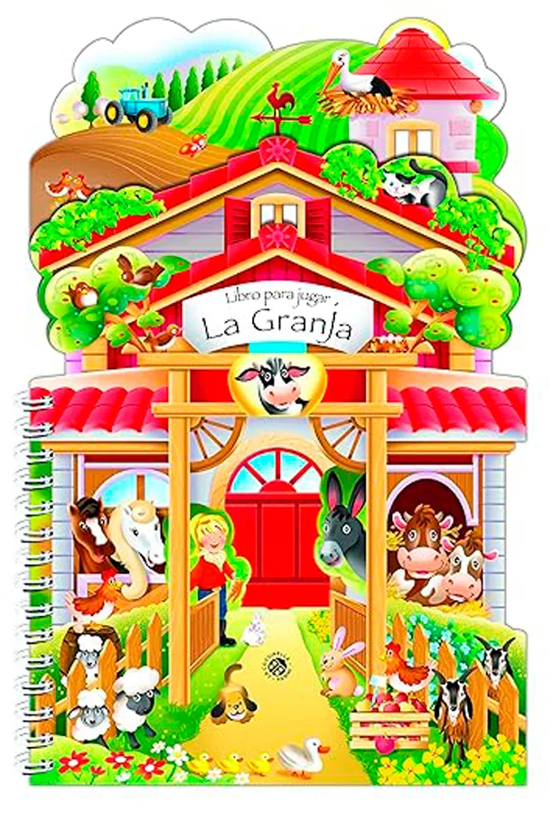 Una divertida granja, con muchos adhesivos, personajes, animales y accesorios para montar y pintar.