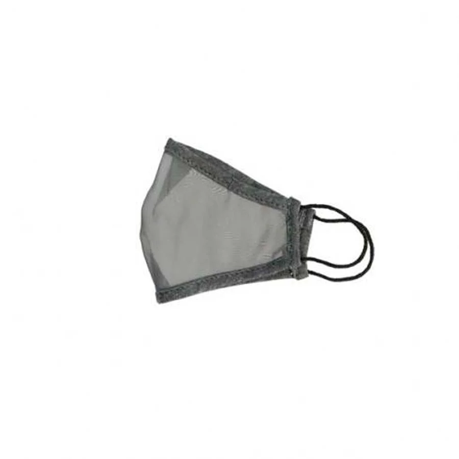 Mascareta transparent gris infantil (6-9 anys)