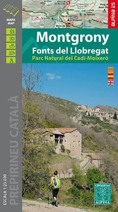 Mapa y guía excursionista de la región de Montgrony, que comprende dos grandes unidades orográficas y morfológicas, separadas por una estrecha dep...