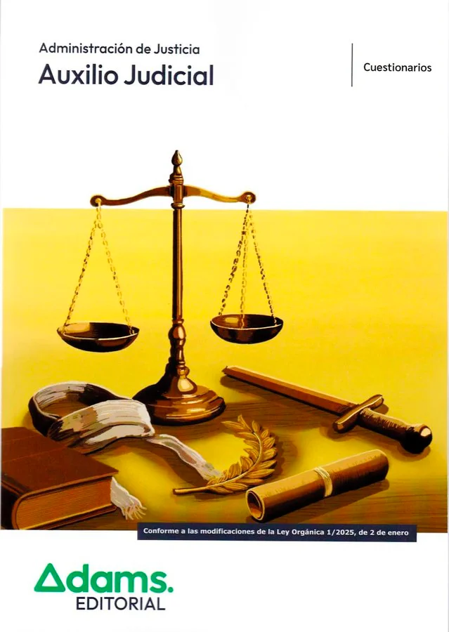 Cuestionarios completamente actualizados para el Cuerpo de Auxilio Judicial. Prepara el primer ejercicio (cuestionario-test) sobre los temas del p...