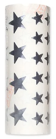 Gomets Estrella rotlle plata
