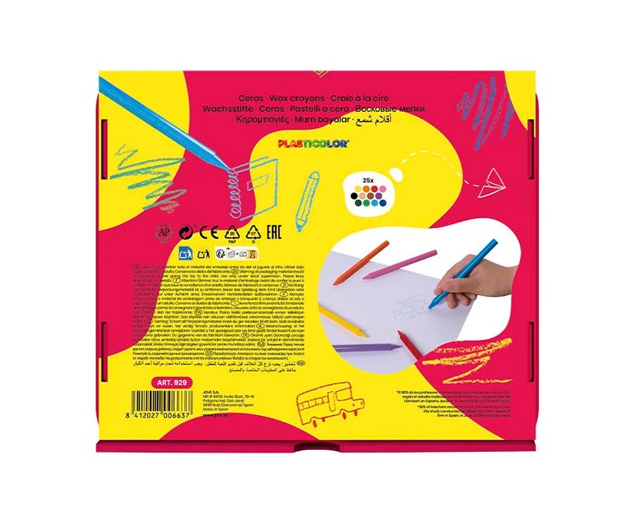 Ceres plàstiques Jovi Plasticolor 300u Pack escolar
