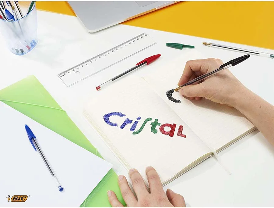 Bolígrafs Bic Cristal negre 90+10u