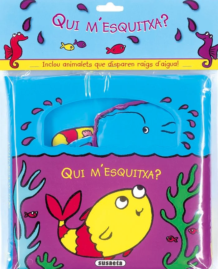 L?hora del bany és molt més divertida amb aquest llibre aquàtic i els seus simpàtics personatges que, en omplir-se d?aigua, esquitxen!