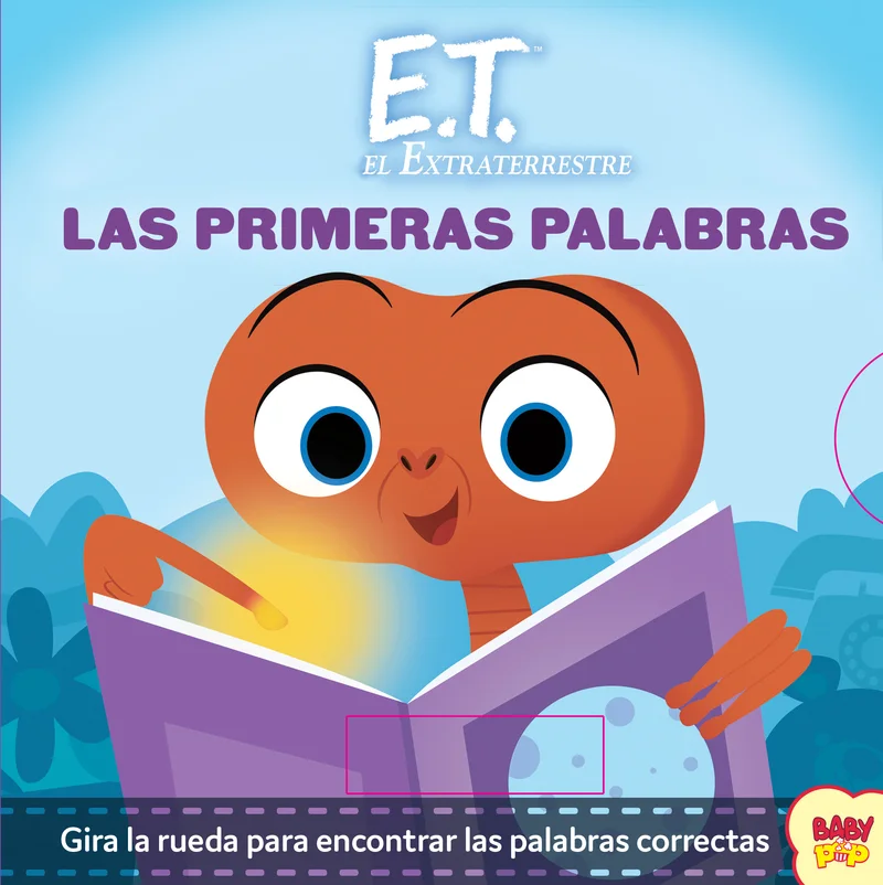 Libro juego para que los más peques aprendan palabrasnuevas con E.T.