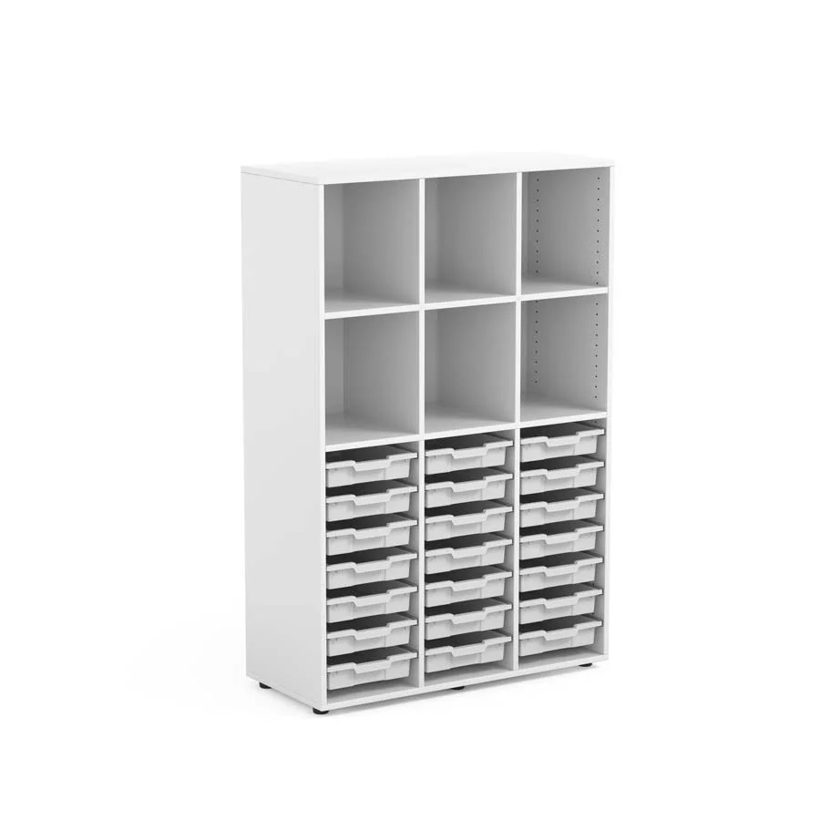 Armari 21 cubetes petites blanc + 6 espais superiors