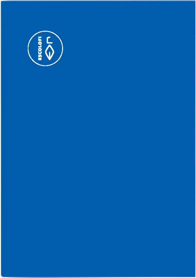 Llibreta grapada Escolofi A4 50 fulls ratlla horitzontal marge blau