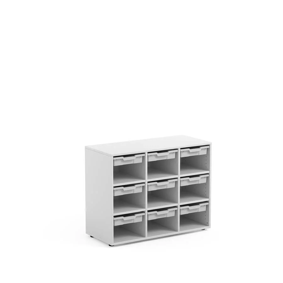 Armari 9 espais cubeta petita blanc
