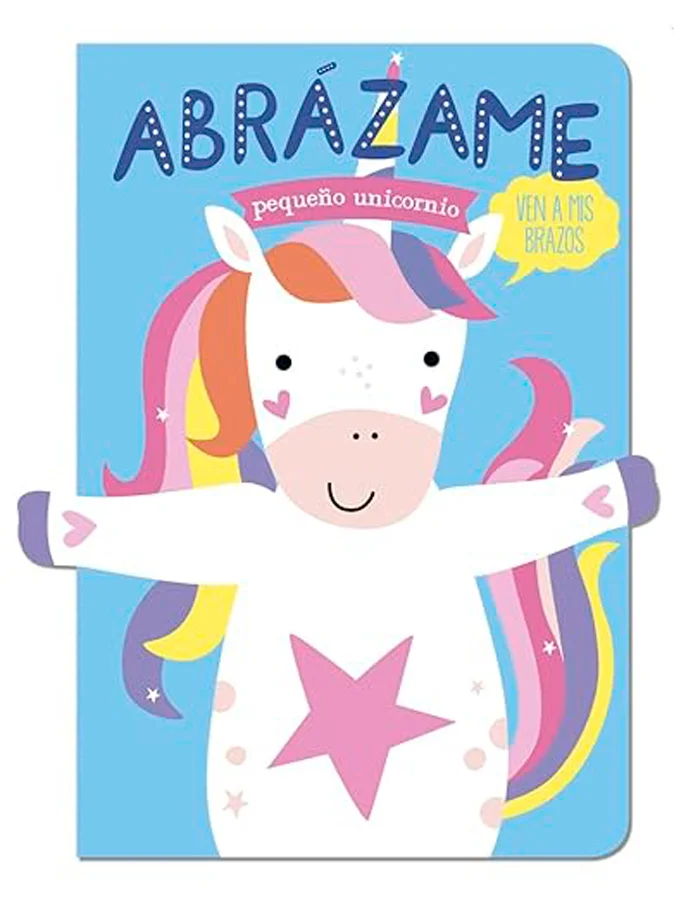 ¡Abrázame, pequeño unicornio! Sus brazos son blanditos, perfectos para los abrazos y los mimos. Un libro-marioneta para leer y jugar con los más p...