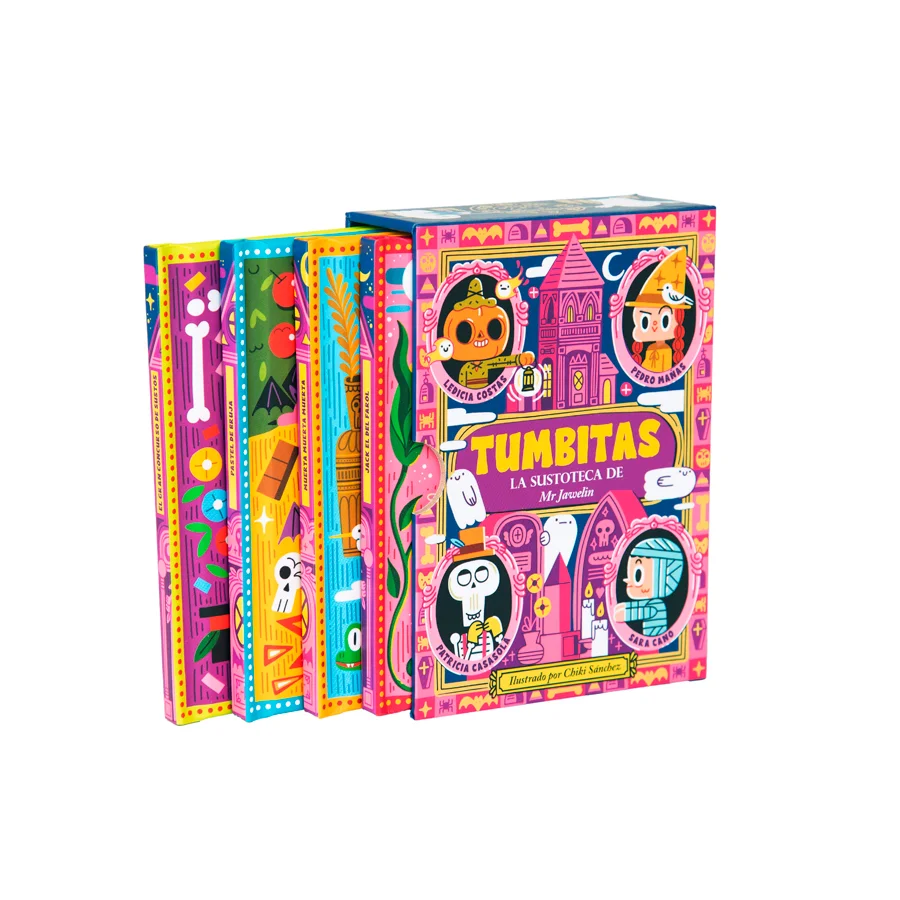 Descubre la Sustoteca del señor Jawelin, un cofre exclusivo en tapa dura que contiene cuatro mini libros ilustrados con historias para morirse... ...
