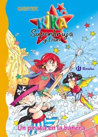 Kika Superbruja encuentra un truco pirata en su libro secreto de magia y... ¡FIUUUU! ¡Un papagayo con un sombrero pirata aparece en la bañera, jus...