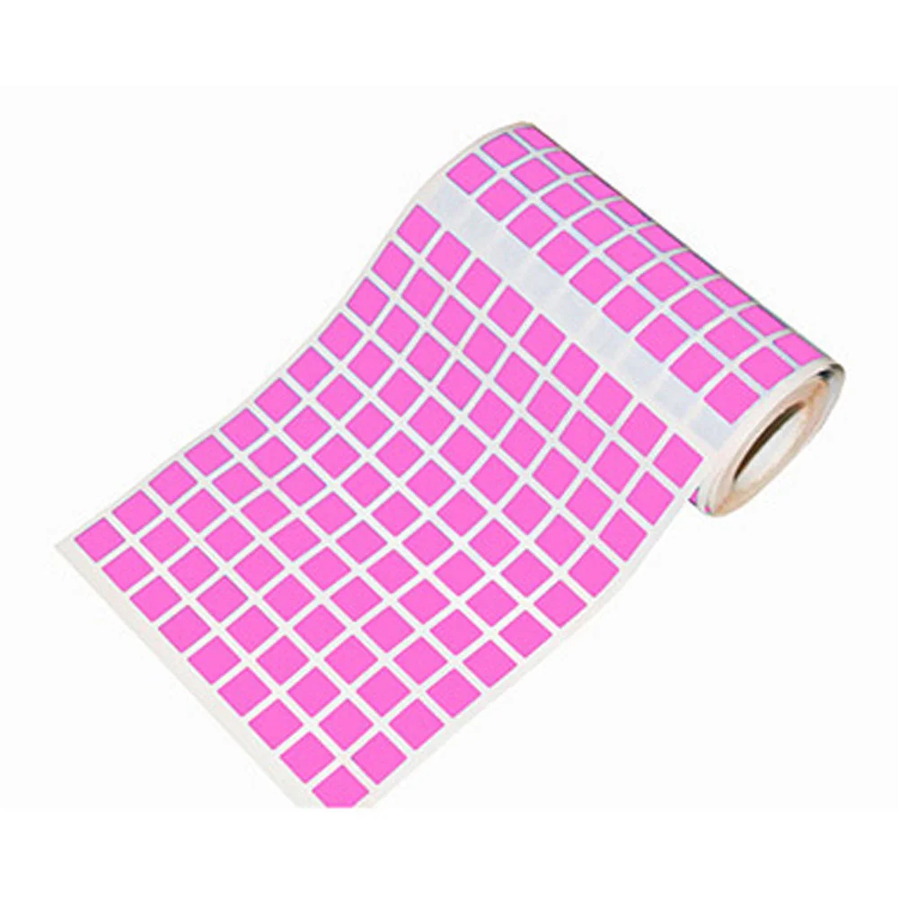 Gomets Quadrat petit 10,5mm rotlle rosa Gomets Quadrat petit 10,5mm rotlle rosa