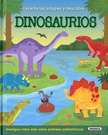 ¿Para qué utilizaba el tiranosaurio sus pequeños y poderosos brazos? ¿Cuánta comida ingería un braquiosaurio cada día? Levanta las solapas y descu...