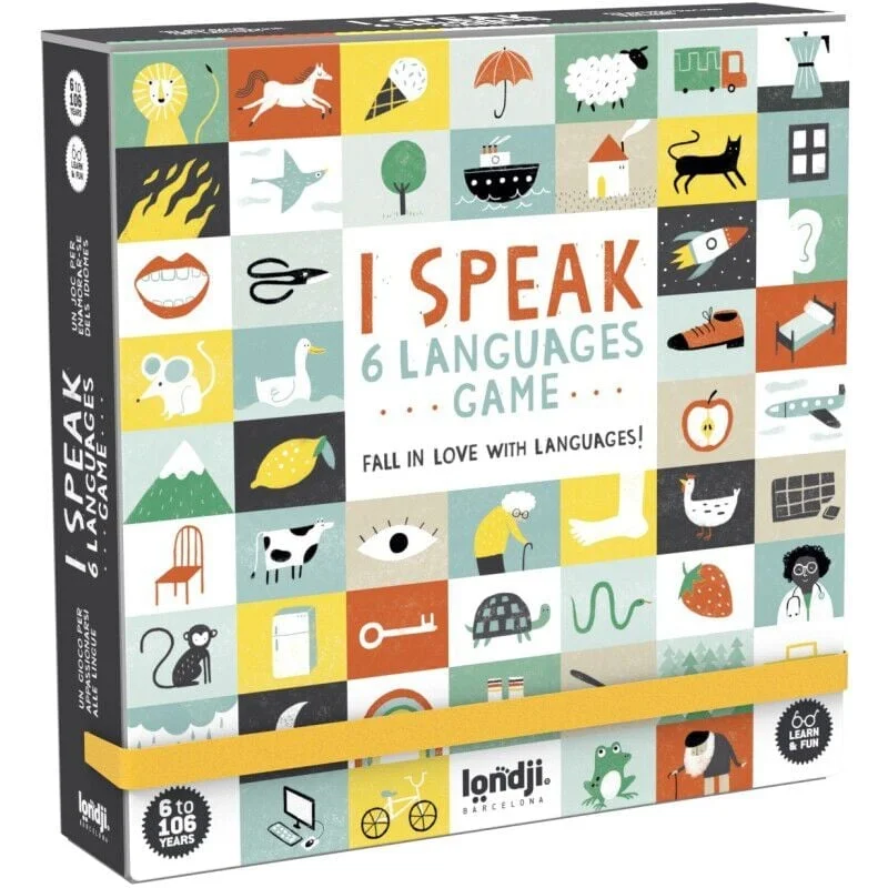 I speak 6 languages ​​és un joc de taula que funciona com un recurs didàctic innovador que fomenta l'aprenentatge de vocabulari en diversos idiome...