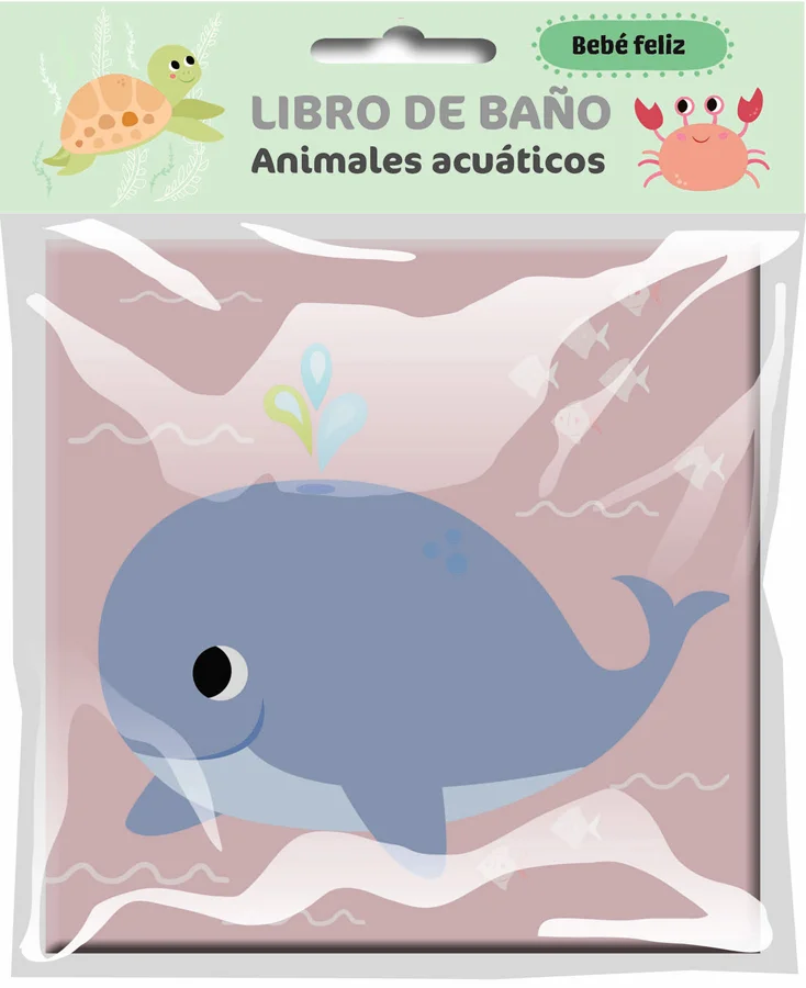 Un libro para los más pequeños, en formato acordeón, especialmente adaptado para el baño. <BR><BR>Presentación en bolsa de plástico con un pequeño...