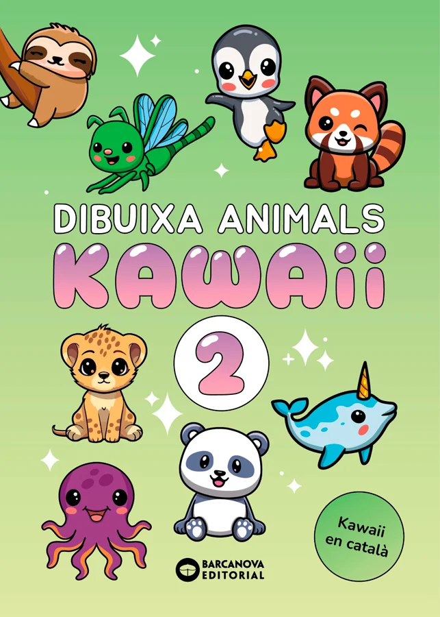 Tot allò que és adorable... és KAWAII!  Pas a pas, de forma senzilla, l'estil kawaii és per a tothom!  La llama, la granota, l'axolot... Animals t...
