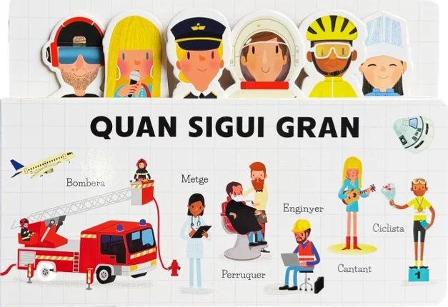 Què t'agradar fer quan siguis gran? T'imagines tenir la teva pròpia perruqueria, cantar davant de molts fans, apagar incendis, cuinar plats boníss...