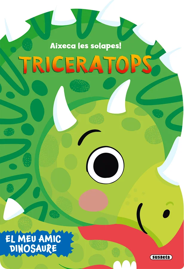 Aixeca les solapes, endinsa't en el món prehistòric i coneix l'afable triceràtops. Un llibre de cartró gegant perfecte per a joves amants dels din...
