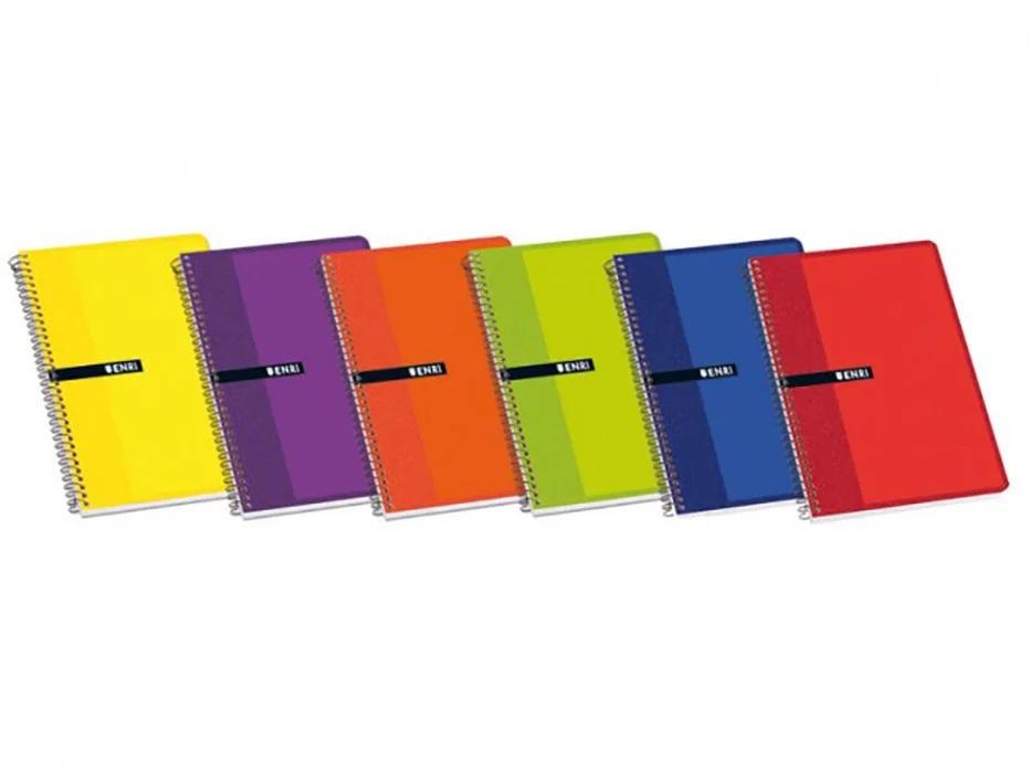 Llibreta ENRI 80 fulls Línea amb marge Colors assortits