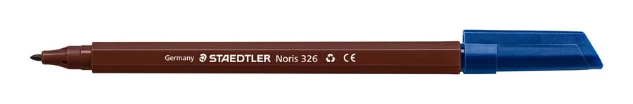 Retoladors Staedtler Noris 326 marró 10u