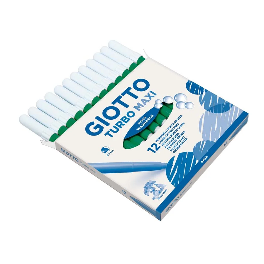 Retolador Giotto Turbo Maxi verd fosc 12u
