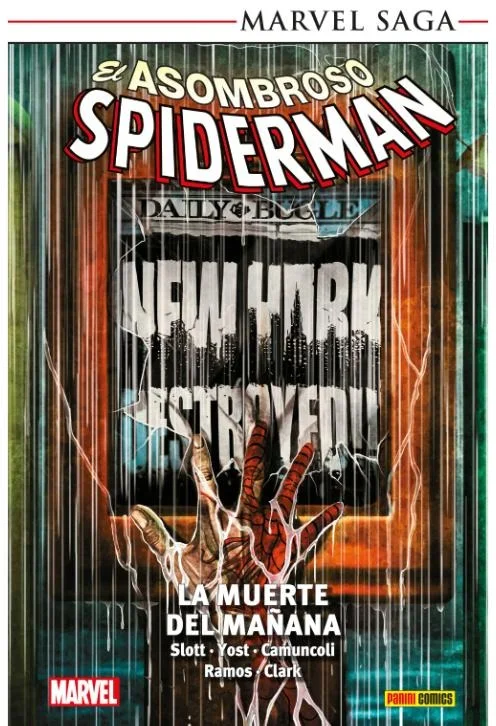 Con ''La muerte del mañana''. Hoy Peter Parker se levanta y va al trabajo como un día cualquiera... Sólo para descubrir que, mañana, Nueva York se...