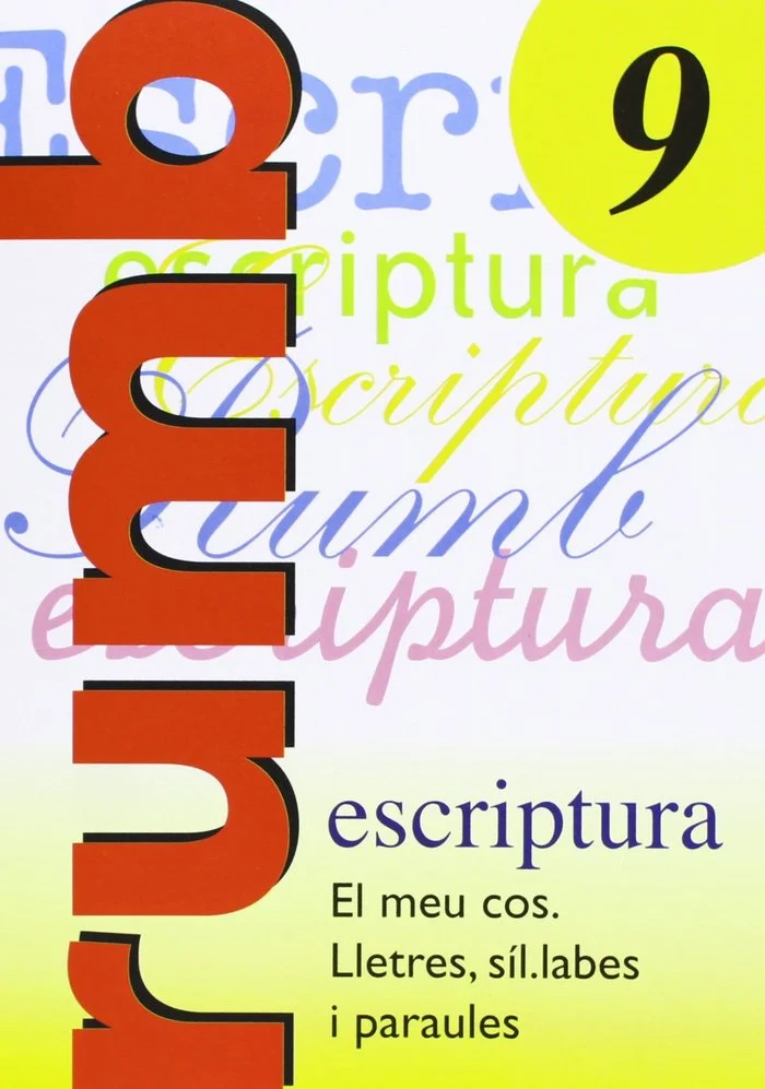 <p><i>Cuaderno de refuerzo Nadal 9788486545253 </i></p> NADAL E Rumb escriptura 9. Em meu cos. Lletres, sil.labes