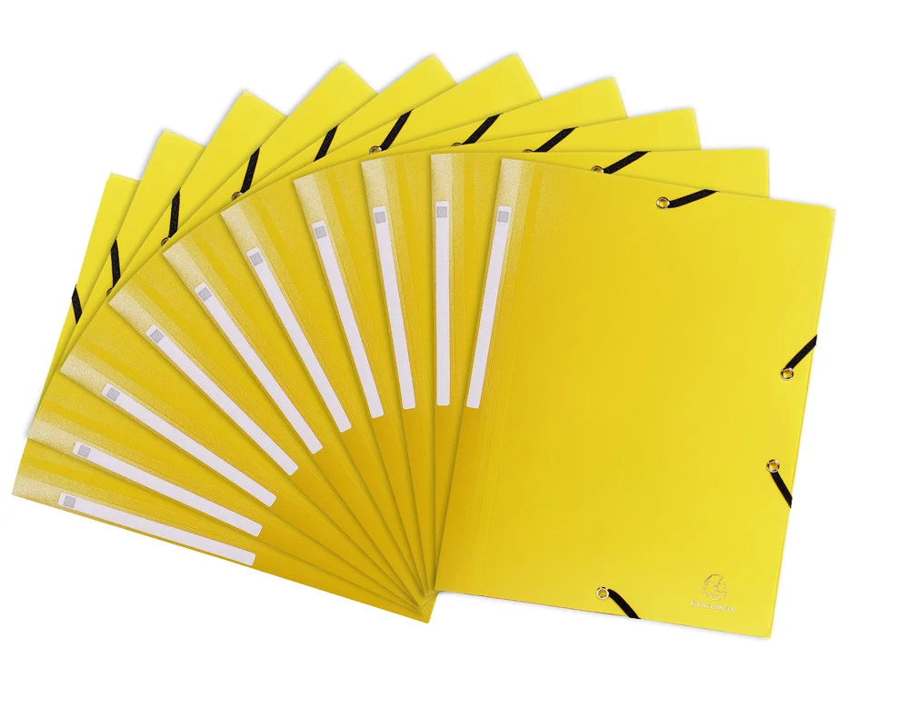 Carpeta solapes i gomes A4 Exacompta groc