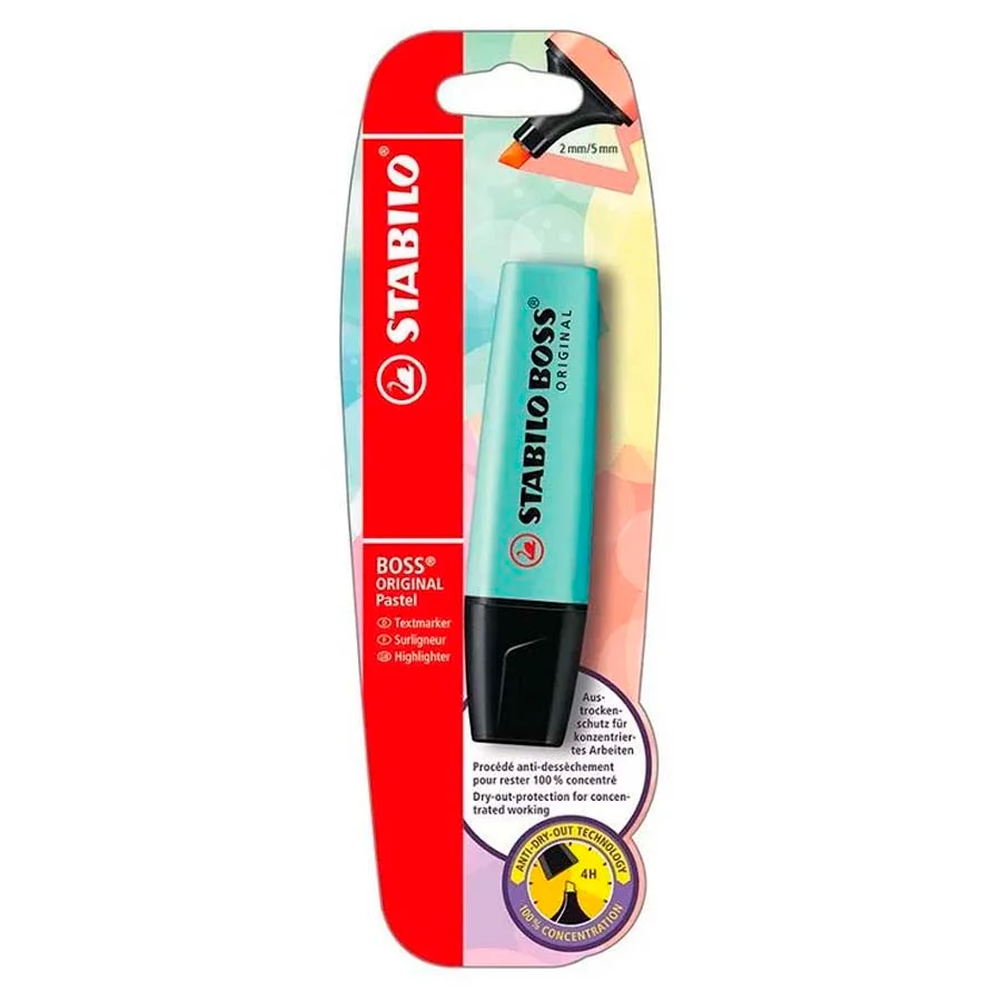 Marcador fluorescent Stabilo Boss pastel turquesa Marcador fluorescent Stabilo Boss pastel turquesa