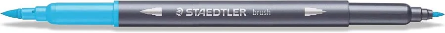 Retoladors doble punta pinzell Staedtler Duo Letter 12 colors